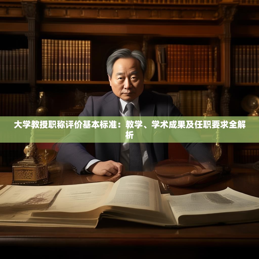 大学教授职称评价基本标准：教学、学术成果及任职要求全解析