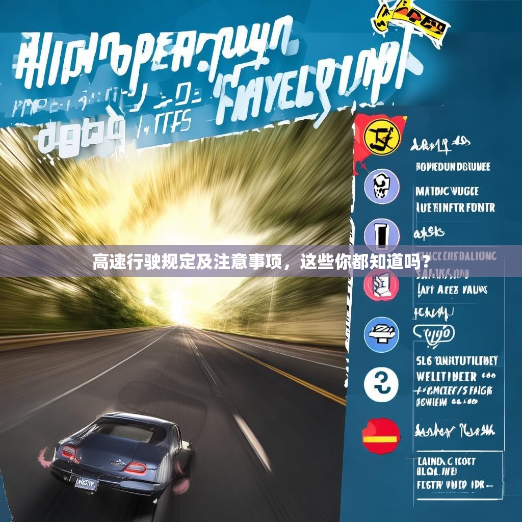 高速行驶规定及注意事项，这些你都知道吗？