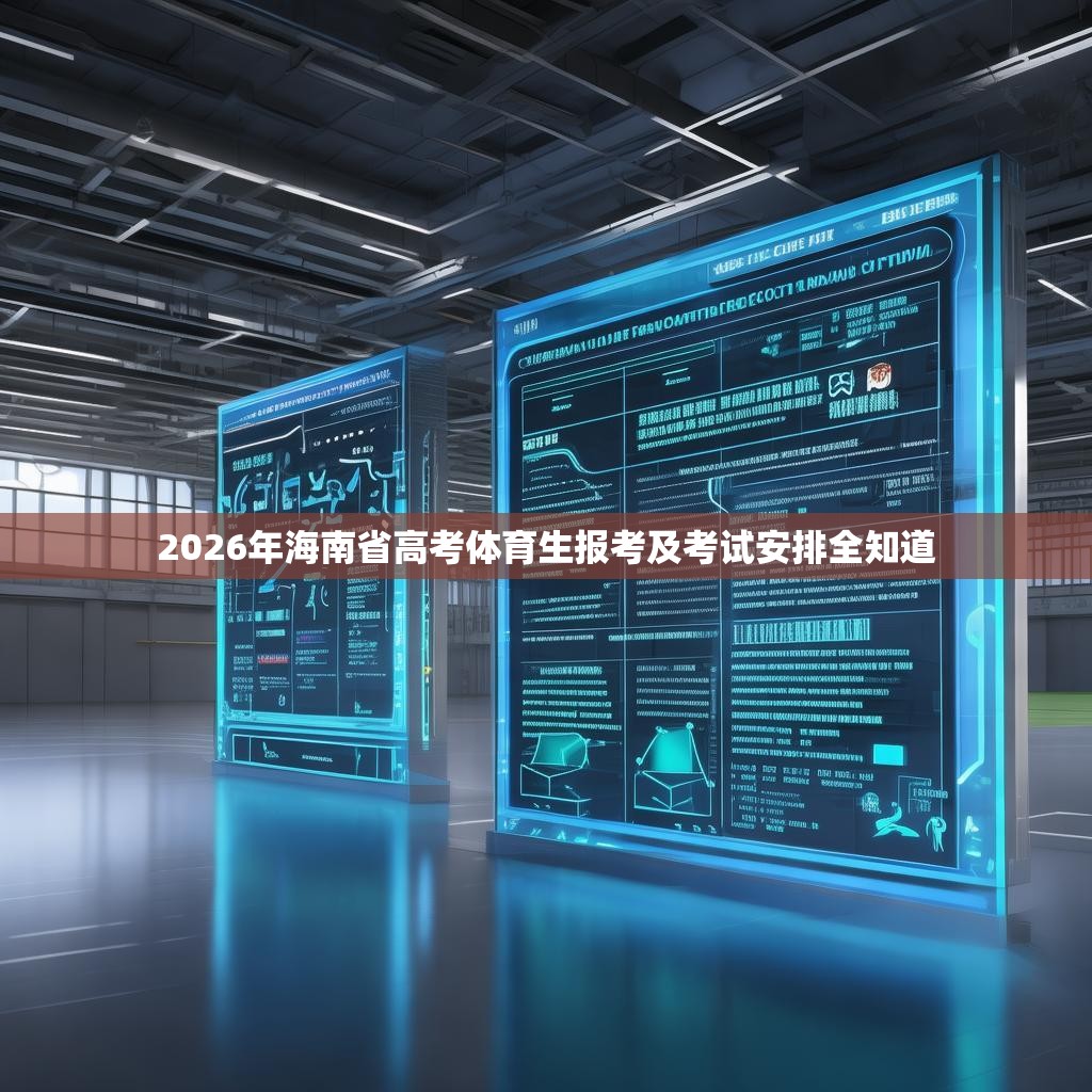 2026年海南省高考体育生报考及考试安排全知道