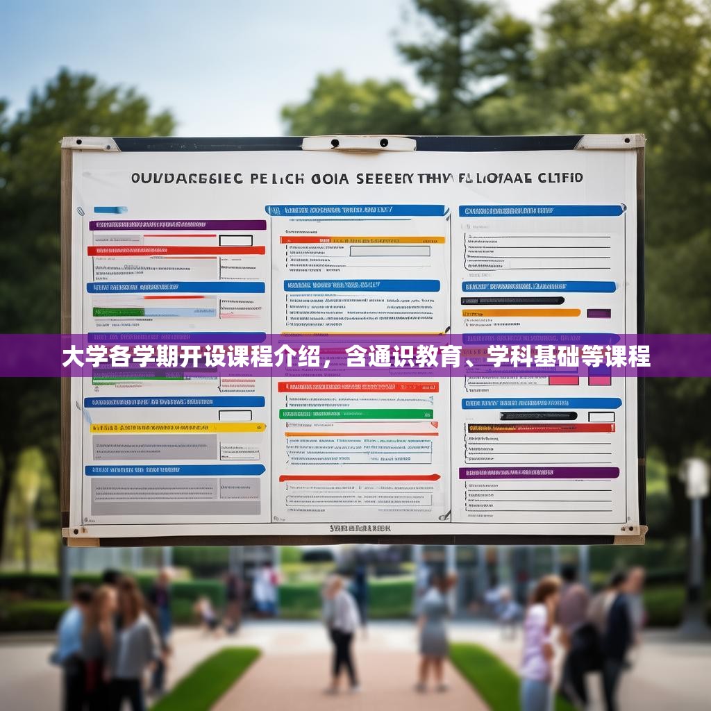 大学各学期开设课程介绍，含通识教育、学科基础等课程