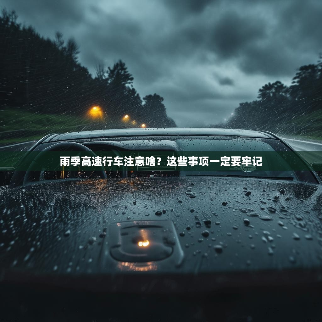详细阅读:雨季高速行车注意啥?这些事项一定要牢记 雨季高速行车注意啥?这些事项一定要牢记