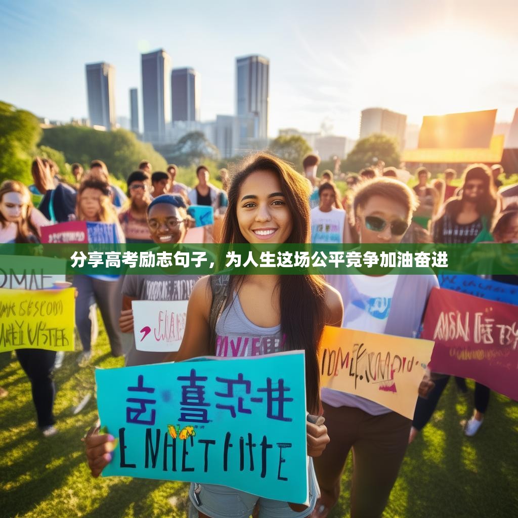 分享高考励志句子，为人生这场公平竞争加油奋进