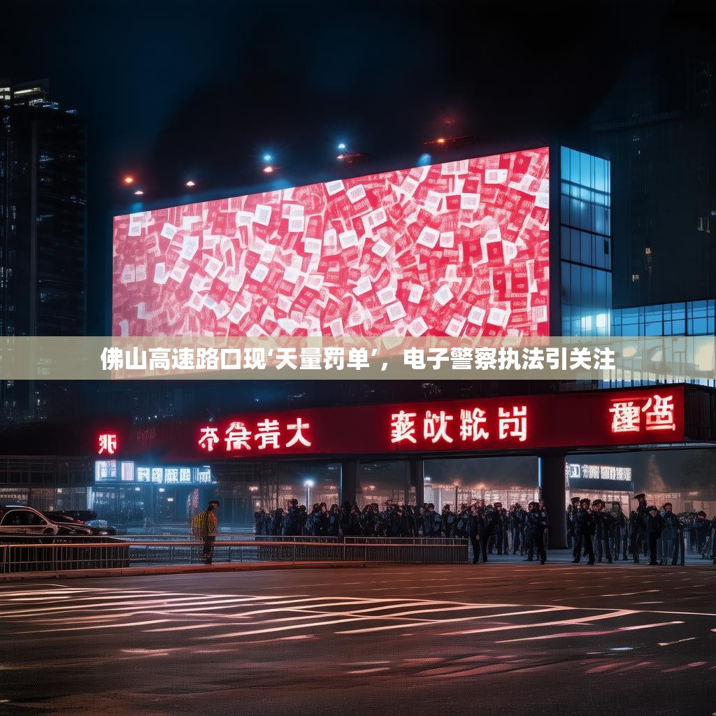 佛山高速路口现‘天量罚单’，电子警察执法引关注