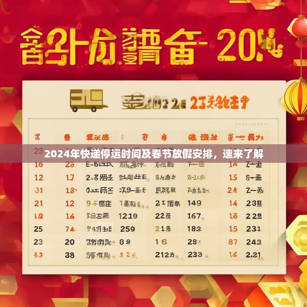 2024年快递停运时间及春节放假安排，速来了解