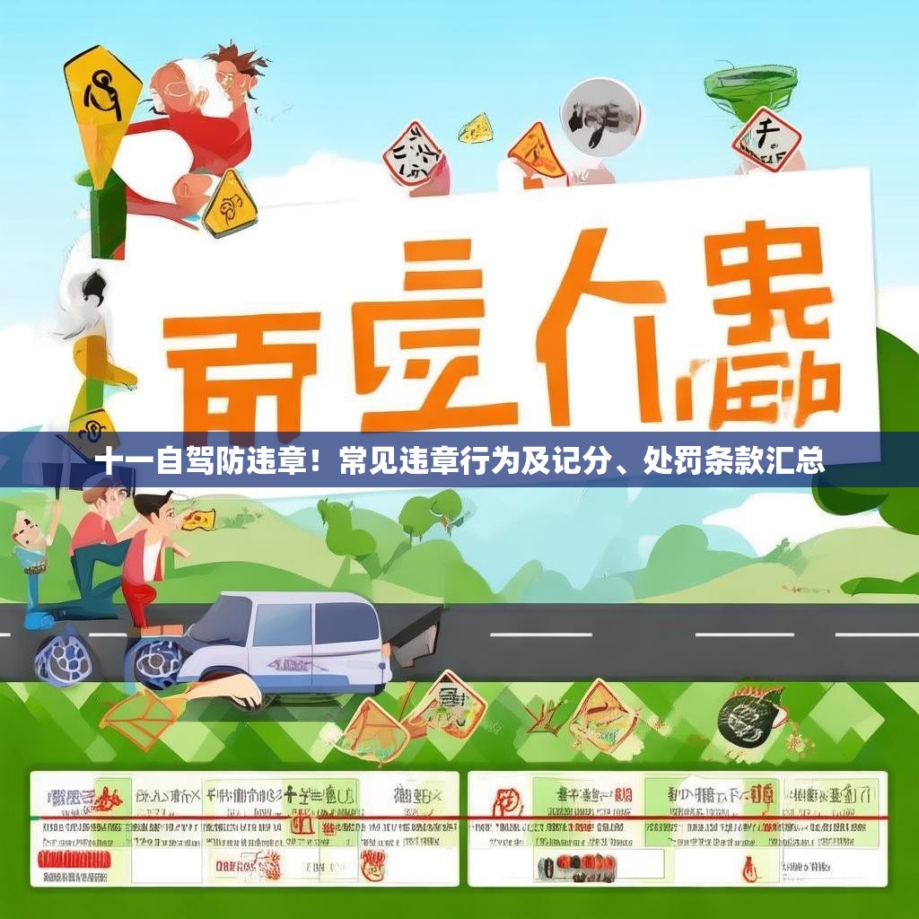 十一自驾防违章！常见违章行为及记分、处罚条款汇总