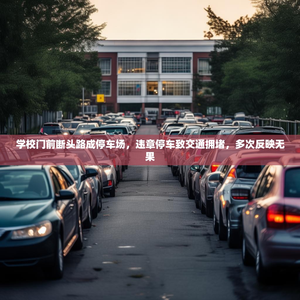 学校门前断头路成停车场，违章停车致交通拥堵，多次反映无果