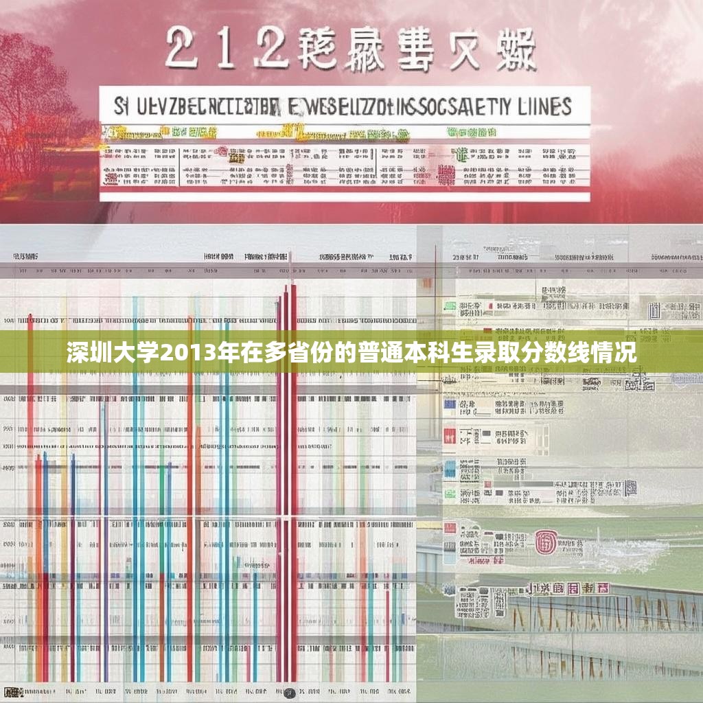深圳大学2013年在多省份的普通本科生录取分数线情况