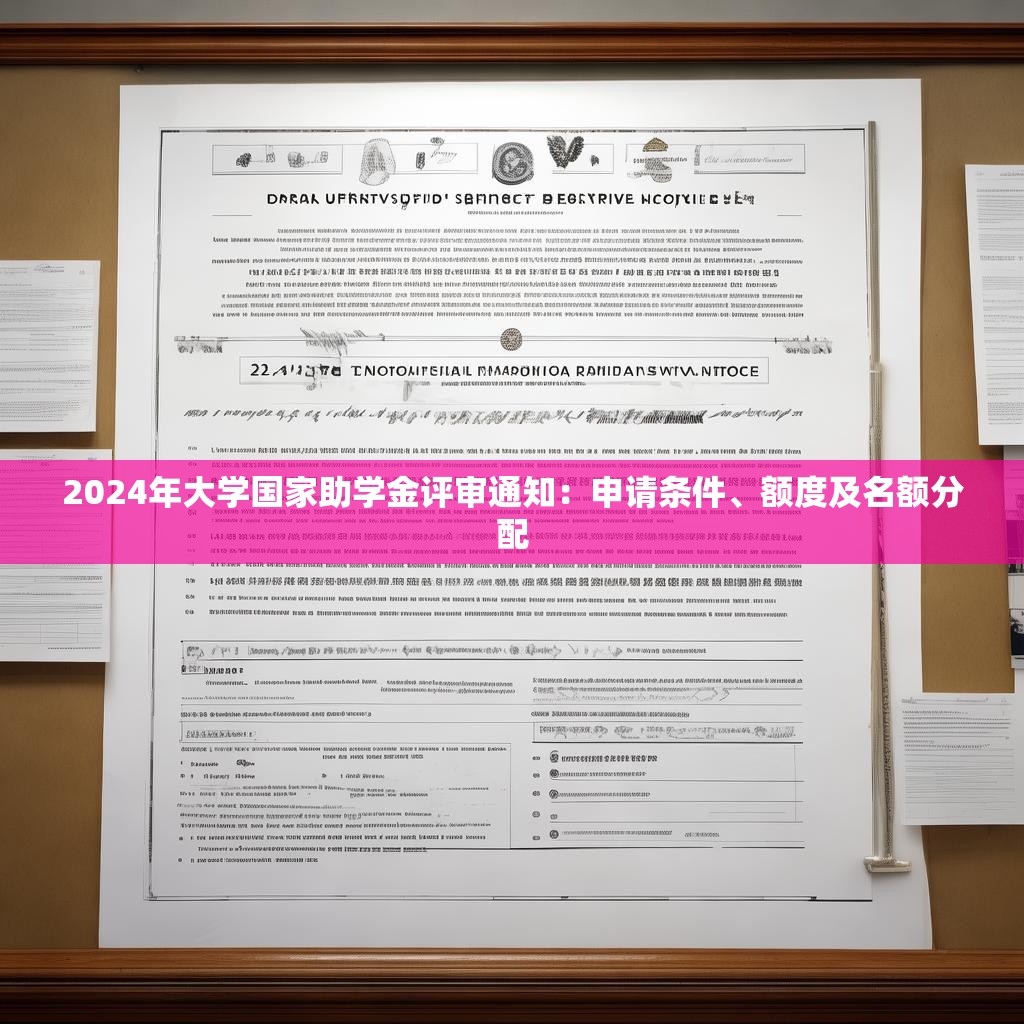 2024年大学国家助学金评审通知：申请条件、额度及名额分配
