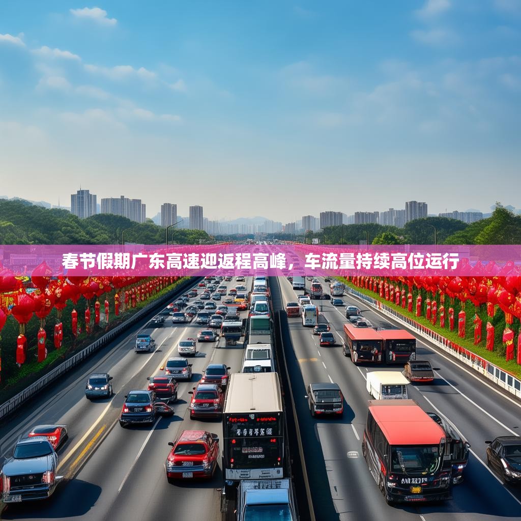 春节假期广东高速迎返程高峰，车流量持续高位运行