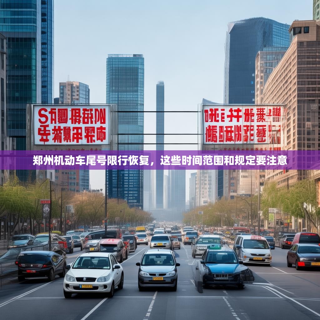 郑州机动车尾号限行恢复，这些时间范围和规定要注意