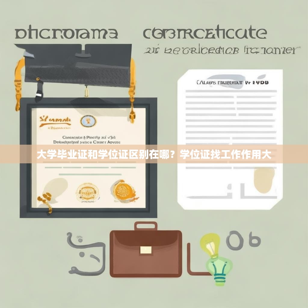 大学毕业证和学位证区别在哪？学位证找工作作用大