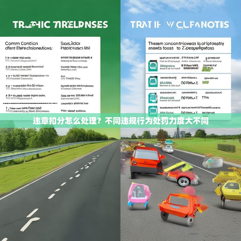 违章扣分怎么处理？不同违规行为处罚力度大不同