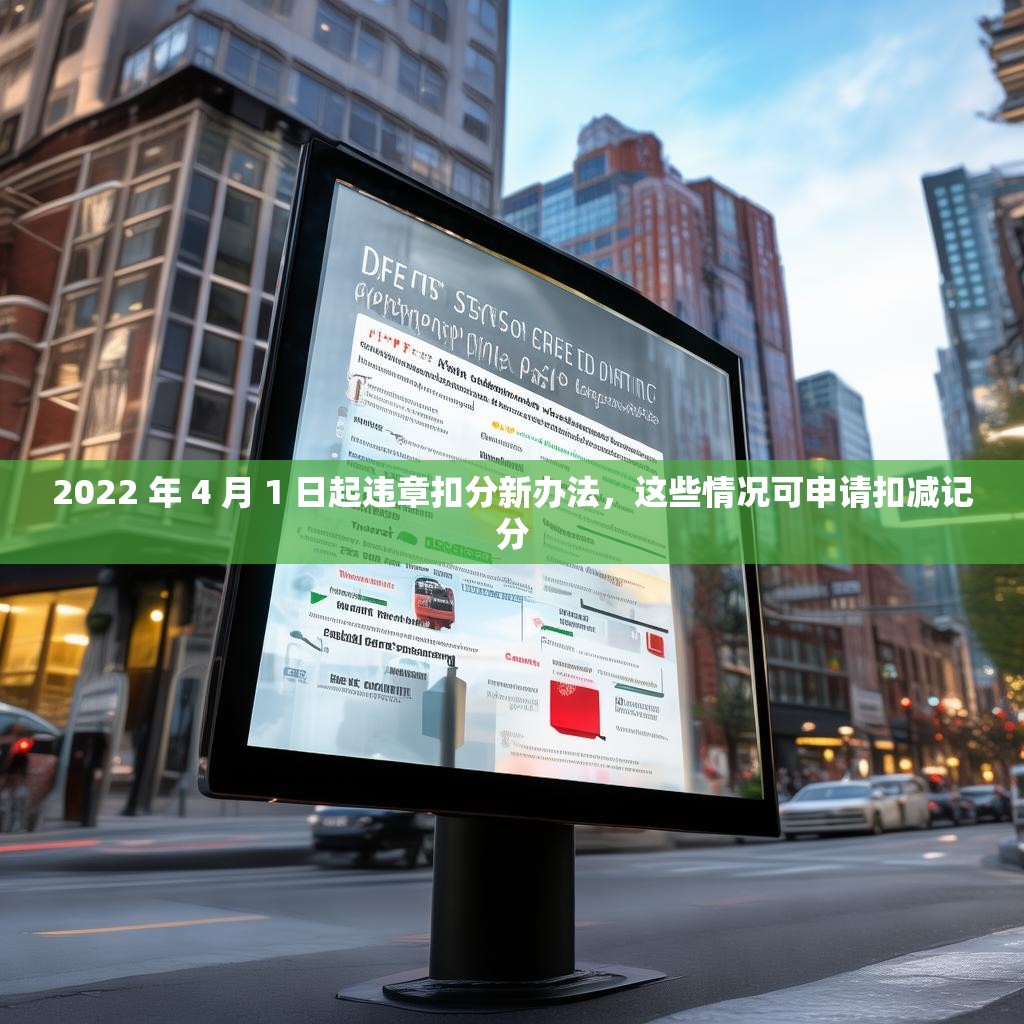 2022 年 4 月 1 日起违章扣分新办法，这些情况可申请扣减记分