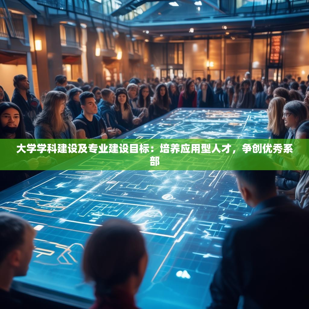 大学学科建设及专业建设目标：培养应用型人才，争创优秀系部