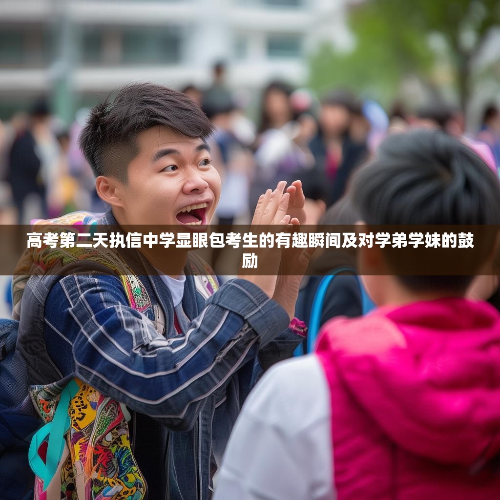 高考第二天执信中学显眼包考生的有趣瞬间及对学弟学妹的鼓励