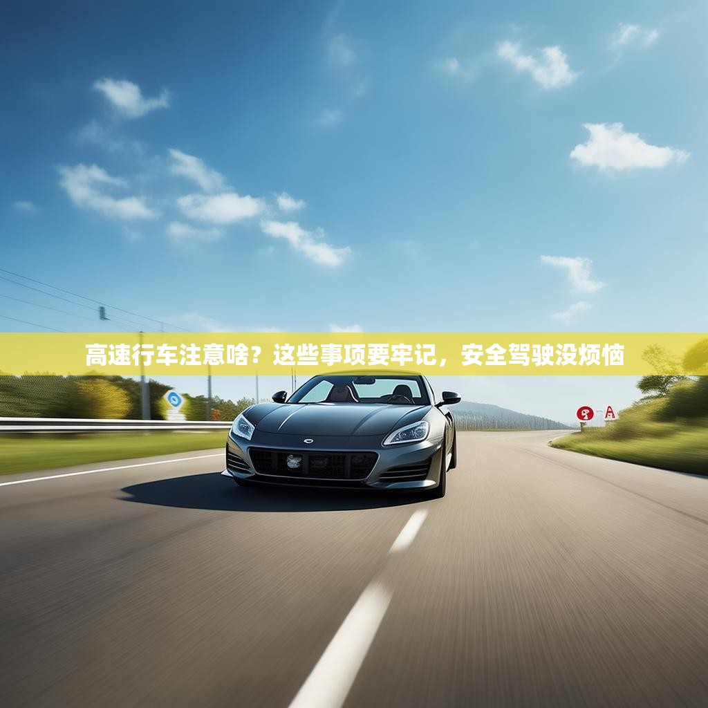 高速行车注意啥？这些事项要牢记，安全驾驶没烦恼