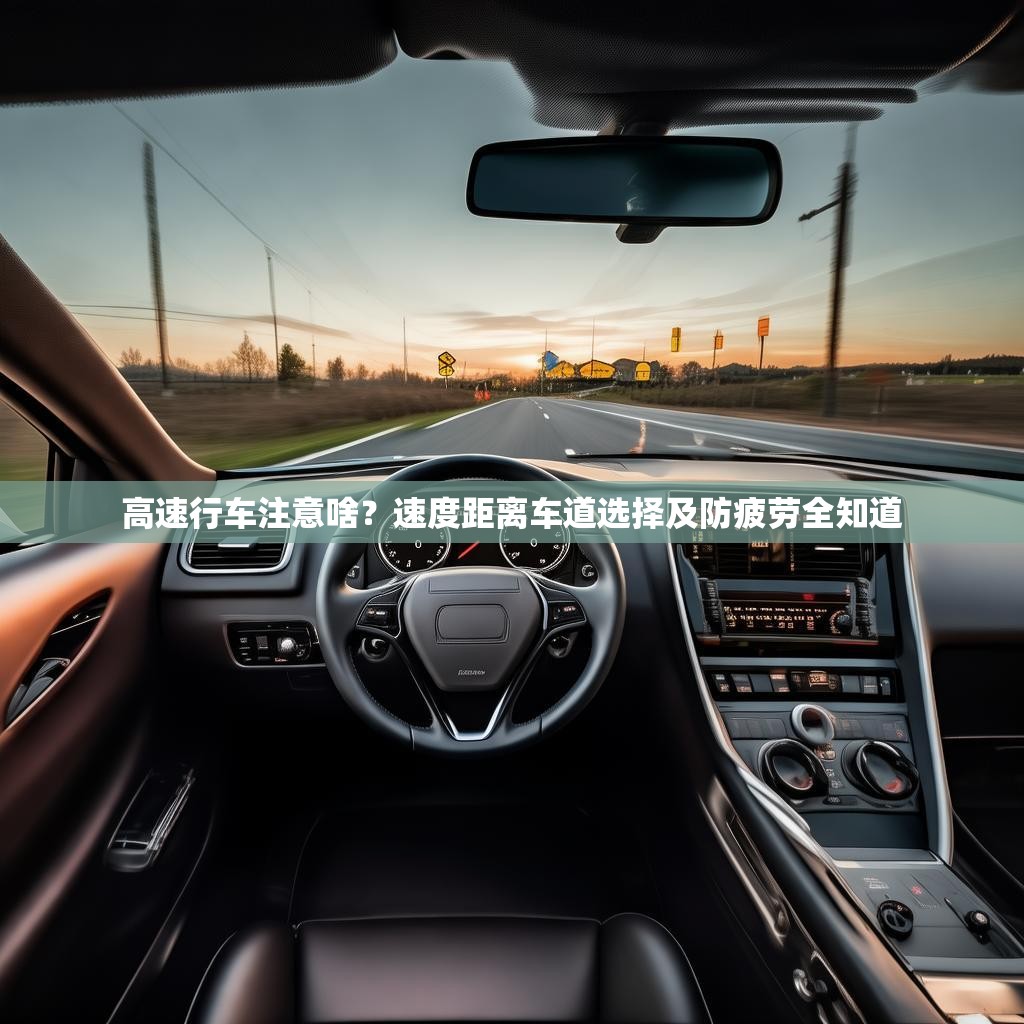 高速行车注意啥？速度距离车道选择及防疲劳全知道