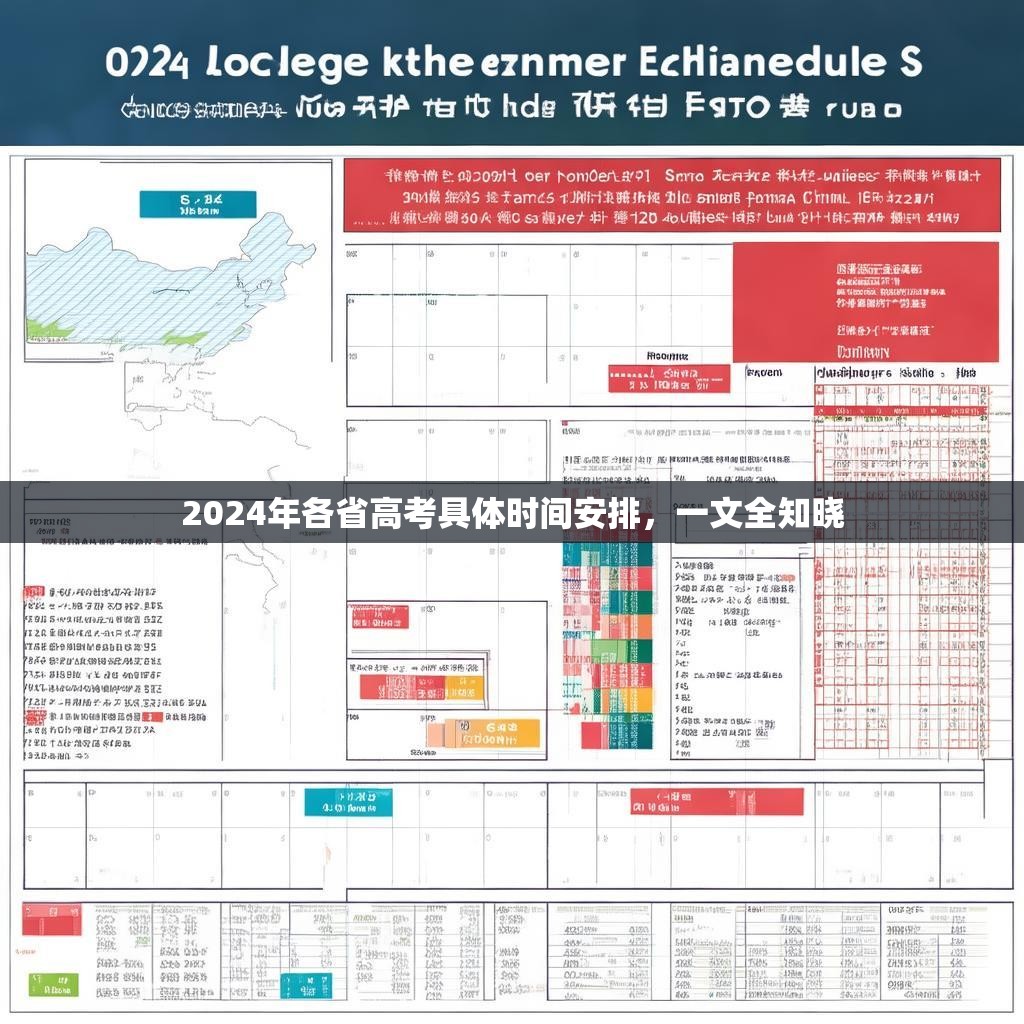 2024年各省高考具体时间安排，一文全知晓