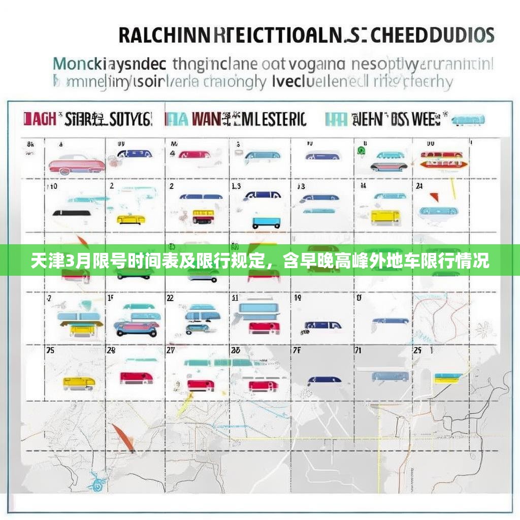 天津3月限号时间表及限行规定，含早晚高峰外地车限行情况