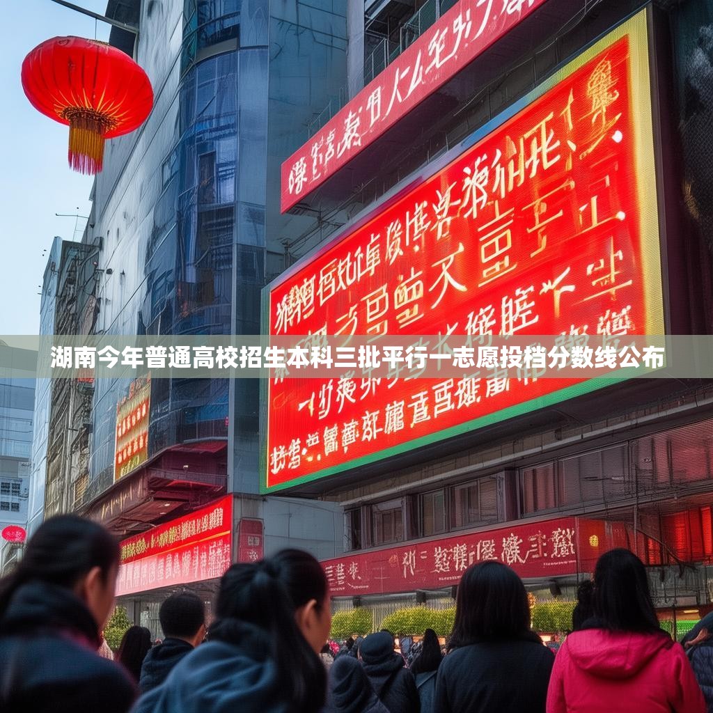湖南今年普通高校招生本科三批平行一志愿投档分数线公布