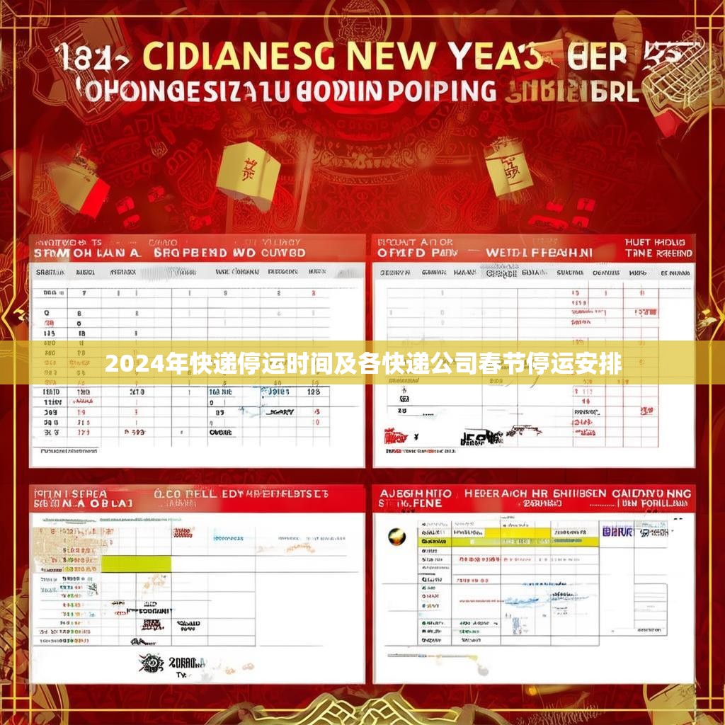 2024年快递停运时间及各快递公司春节停运安排