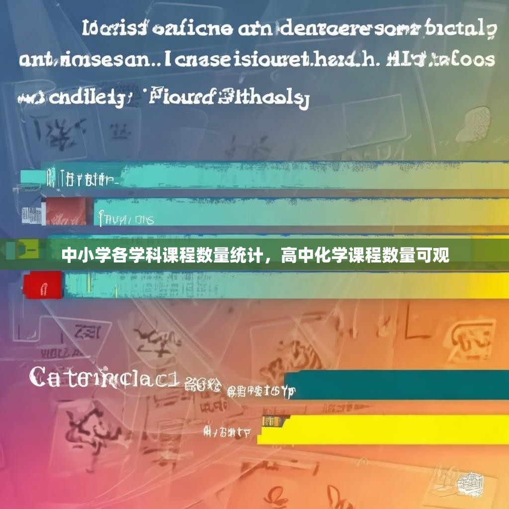 中小学各学科课程数量统计，高中化学课程数量可观
