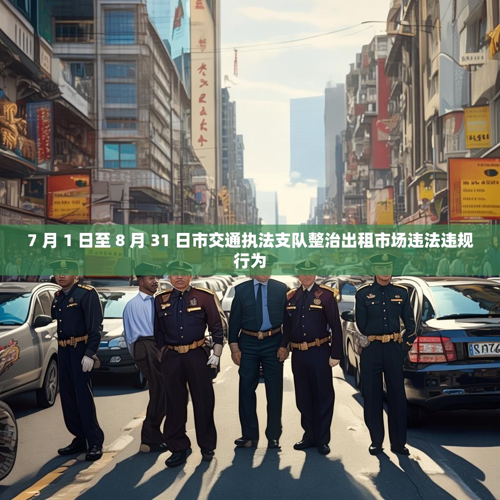 7 月 1 日至 8 月 31 日市交通执法支队整治出租市场违法违规行为