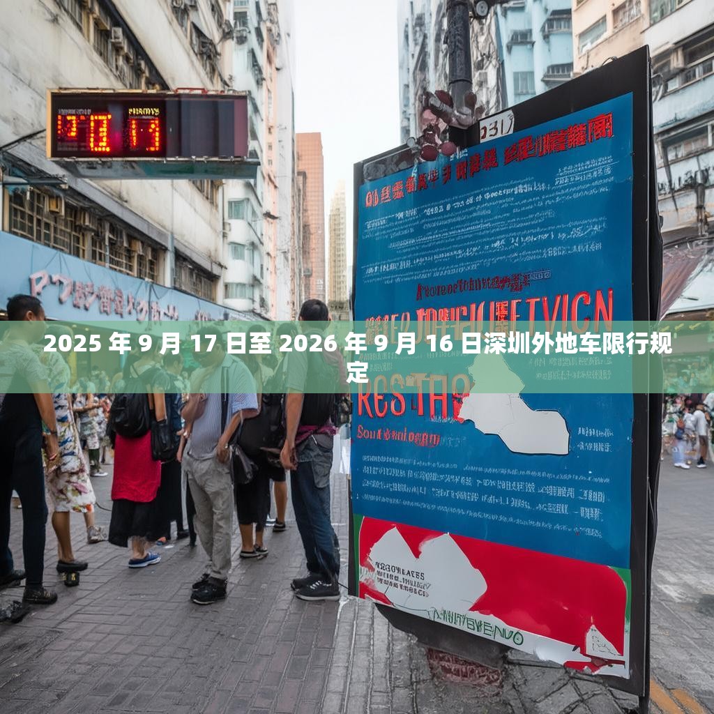 2025 年 9 月 17 日至 2026 年 9 月 16 日深圳外地车限行规定