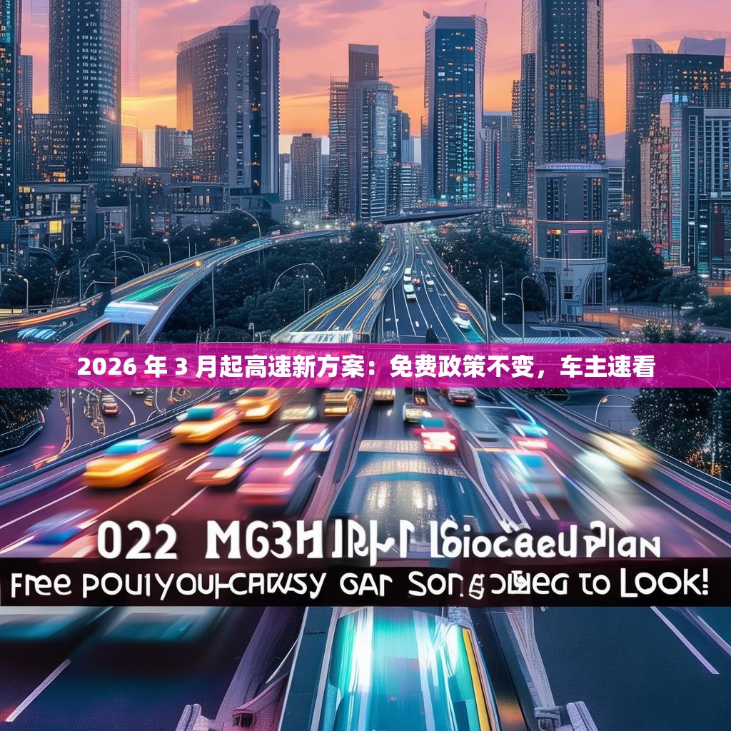 2026 年 3 月起高速新方案：免费政策不变，车主速看