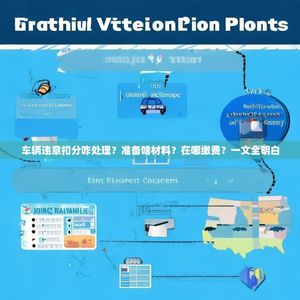 车辆违章扣分咋处理？准备啥材料？在哪缴费？一文全明白