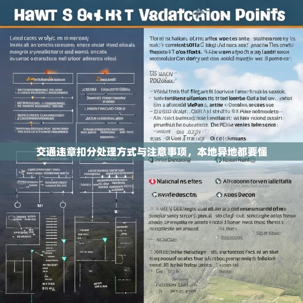 交通违章扣分处理方式与注意事项，本地异地都要懂