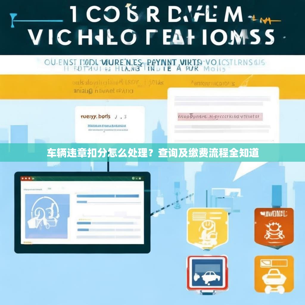 车辆违章扣分怎么处理？查询及缴费流程全知道