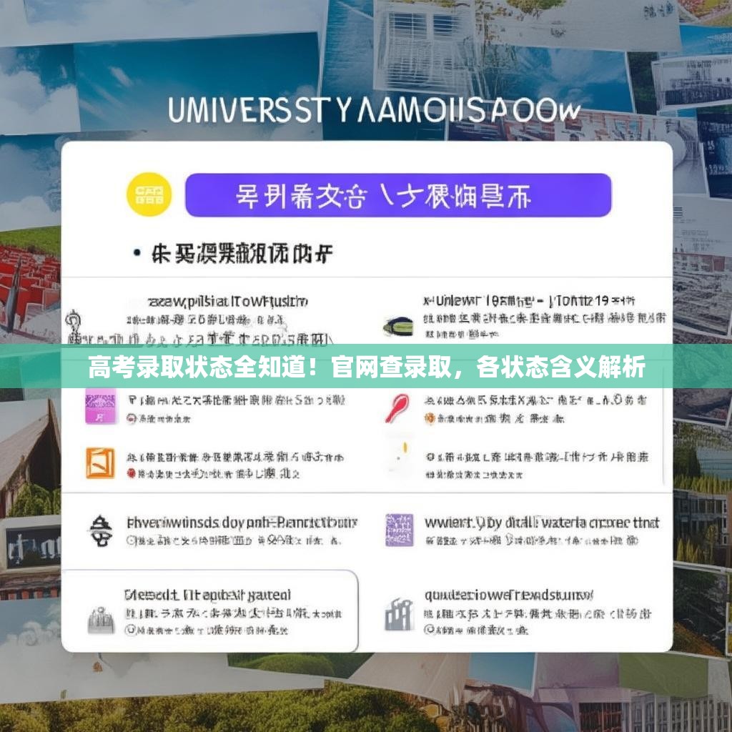 高考录取状态全知道！官网查录取，各状态含义解析