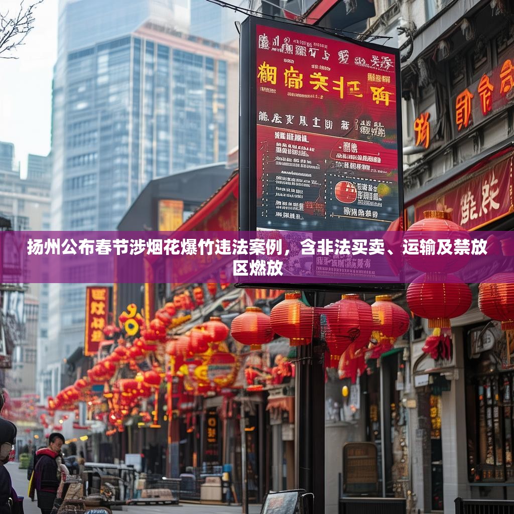 扬州公布春节涉烟花爆竹违法案例，含非法买卖、运输及禁放区燃放
