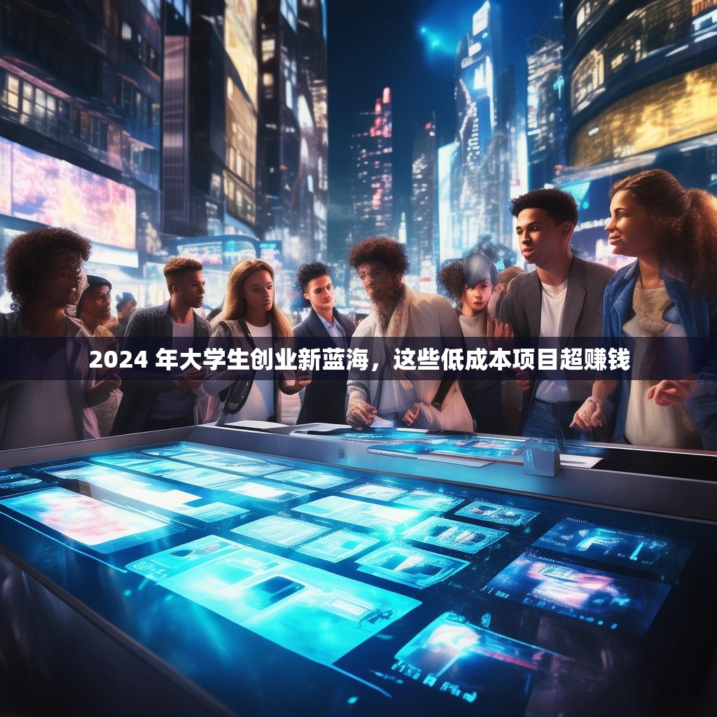 2024 年大学生创业新蓝海，这些低成本项目超赚钱