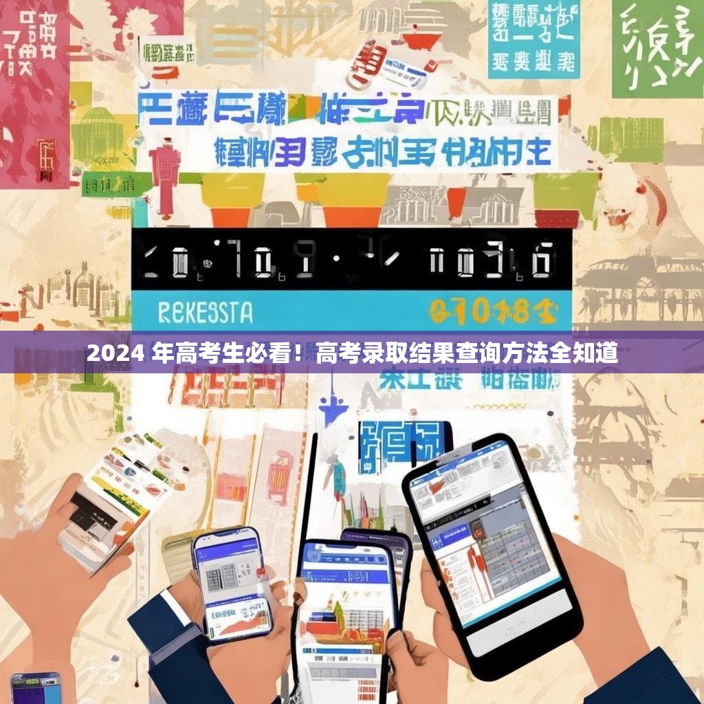 2024 年高考生必看！高考录取结果查询方法全知道