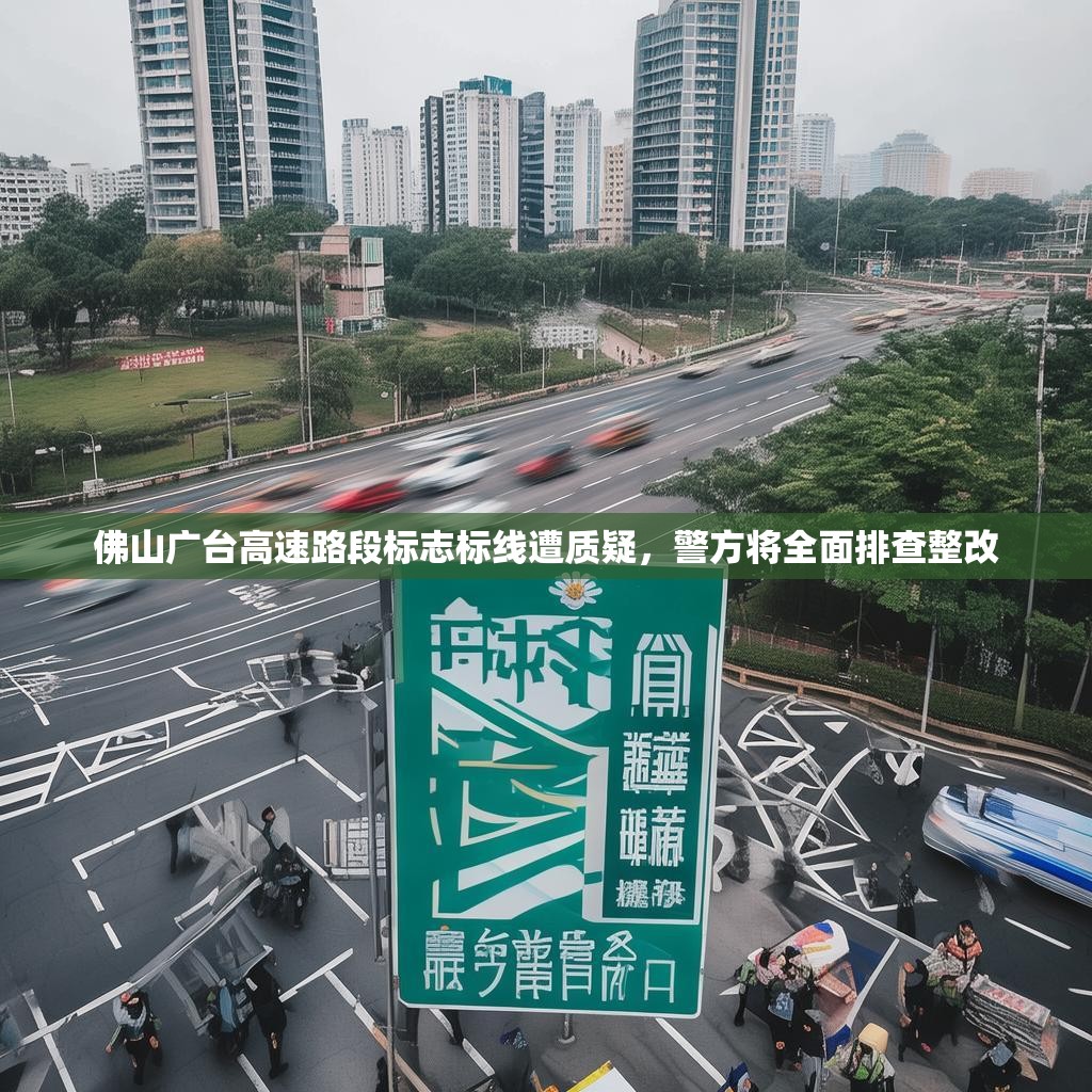 佛山广台高速路段标志标线遭质疑，警方将全面排查整改
