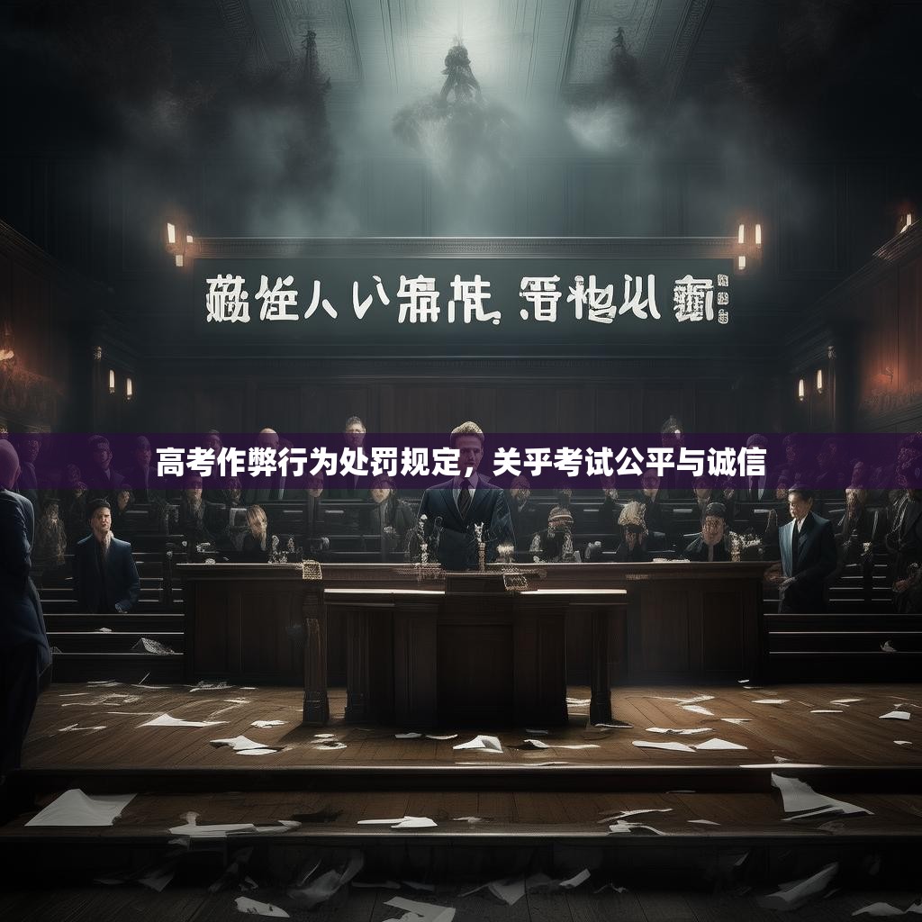 高考作弊行为处罚规定，关乎考试公平与诚信