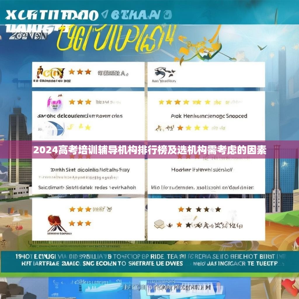 2024高考培训辅导机构排行榜及选机构需考虑的因素