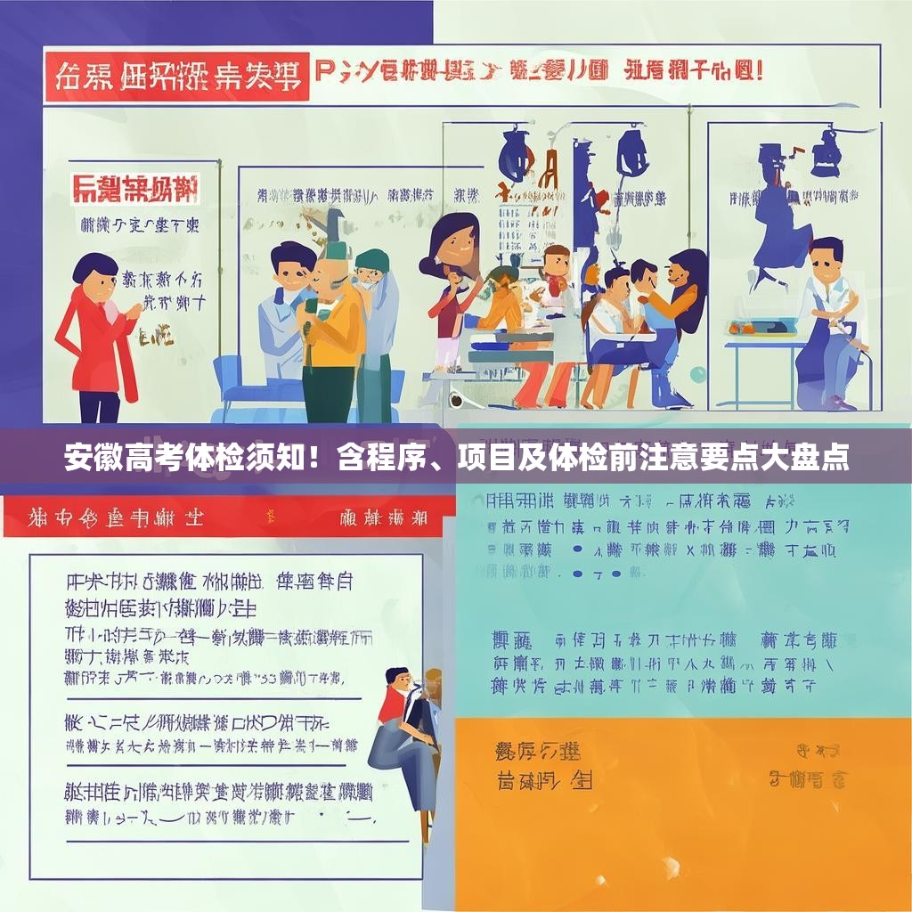 安徽高考体检须知！含程序、项目及体检前注意要点大盘点