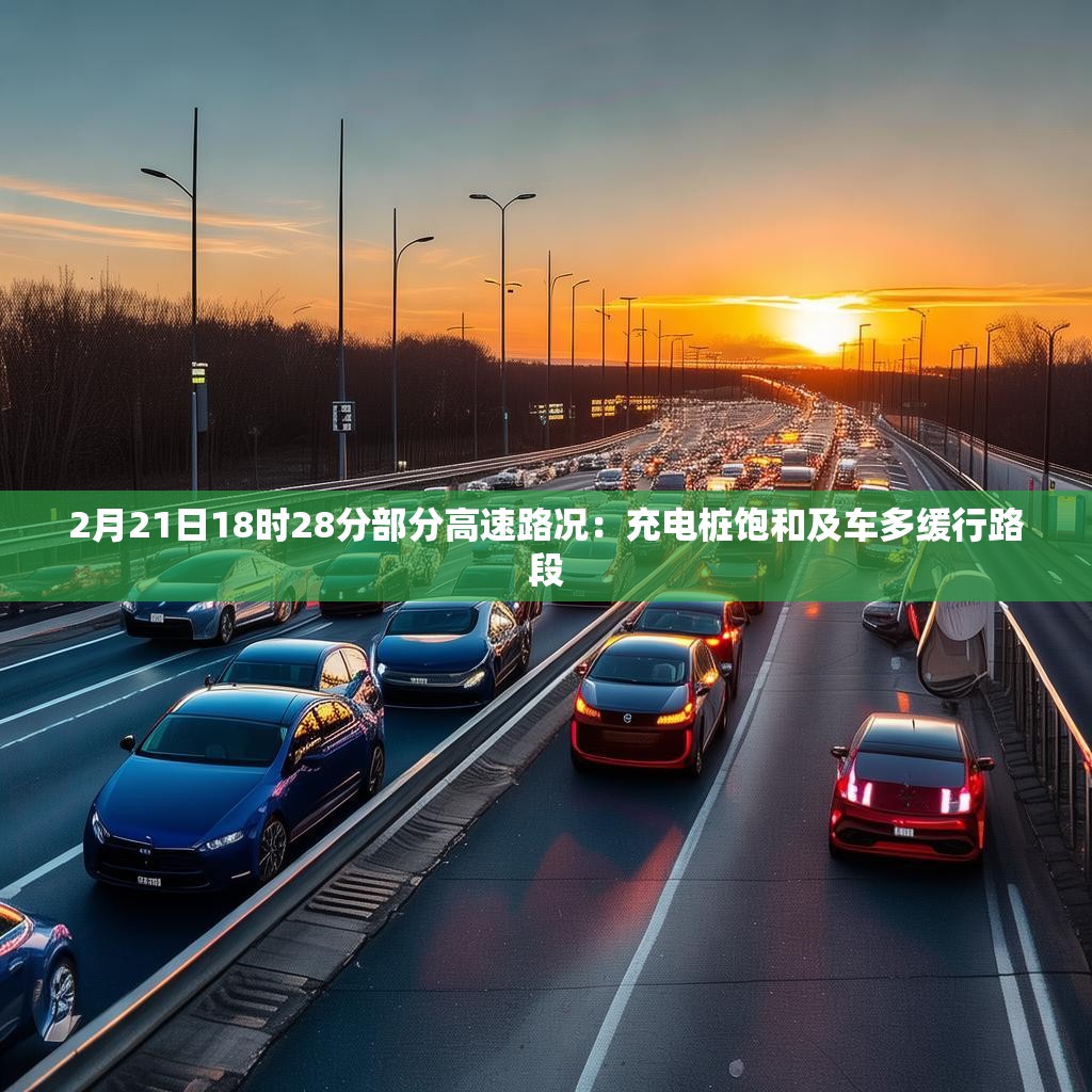 2月21日18时28分部分高速路况：充电桩饱和及车多缓行路段