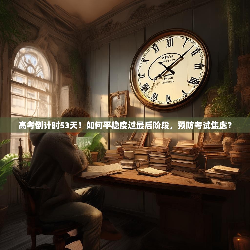 高考倒计时53天！如何平稳度过最后阶段，预防考试焦虑？
