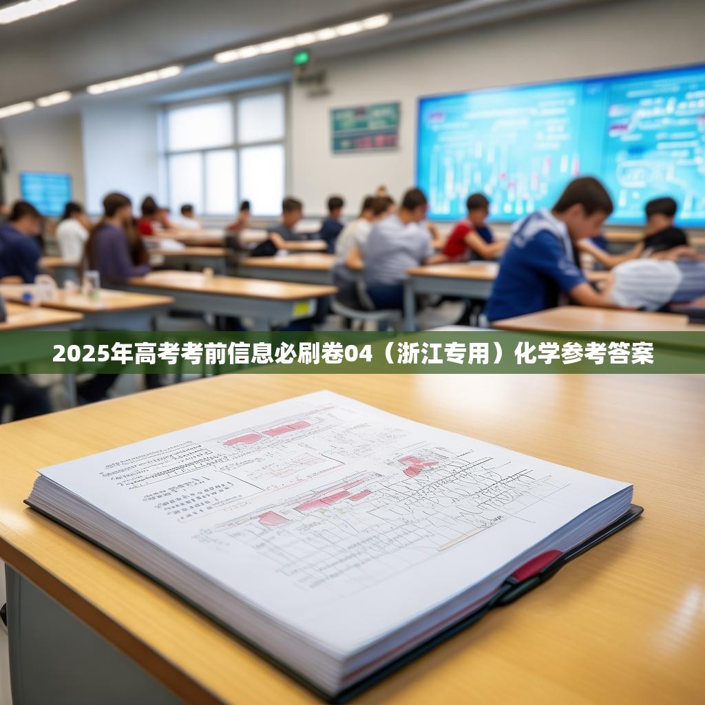 2025年高考考前信息必刷卷04（浙江专用）化学参考答案