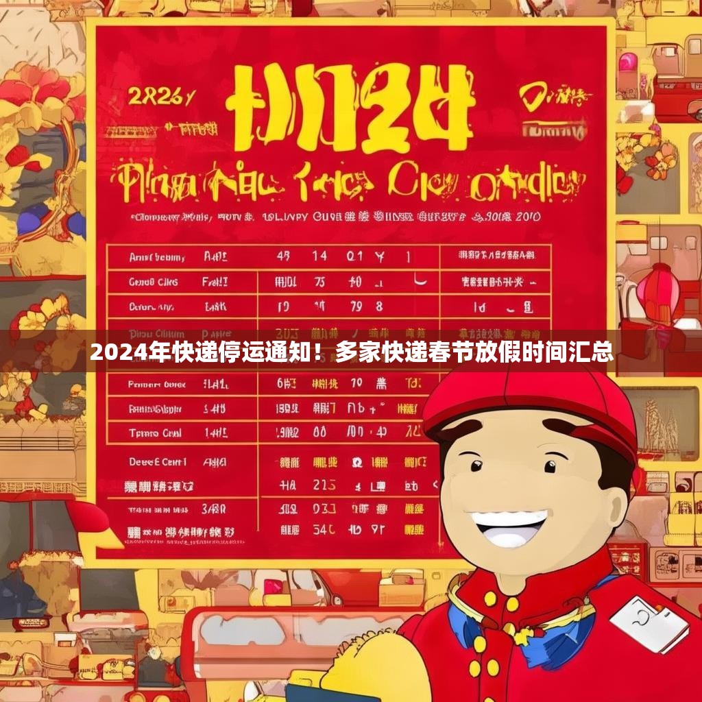 2024年快递停运通知！多家快递春节放假时间汇总