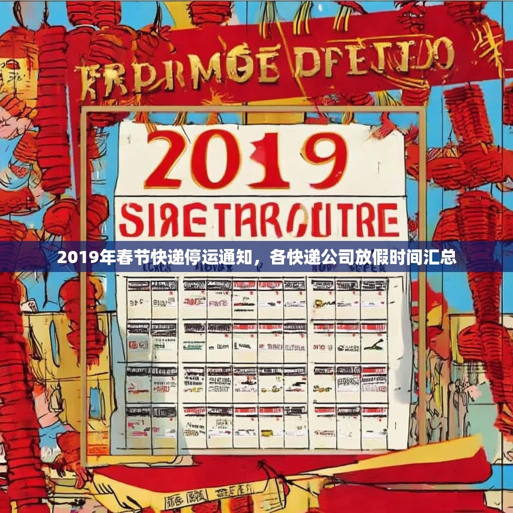 2019年春节快递停运通知，各快递公司放假时间汇总