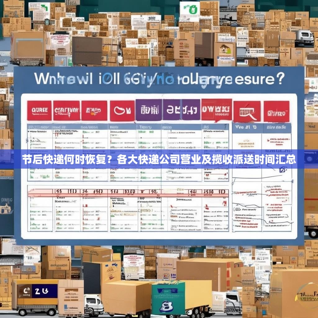 节后快递何时恢复？各大快递公司营业及揽收派送时间汇总