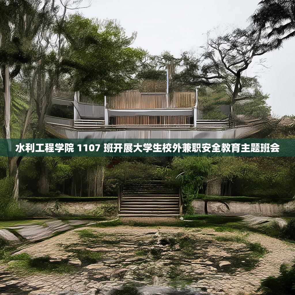 水利工程学院 1107 班开展大学生校外兼职安全教育主题班会 水利工程学院 1107 班开展大学生校外兼职安全教育主题班会