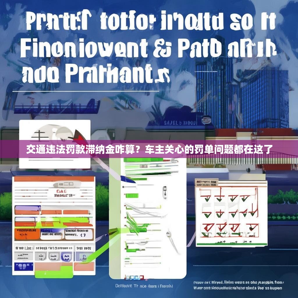 交通违法罚款滞纳金咋算？车主关心的罚单问题都在这了