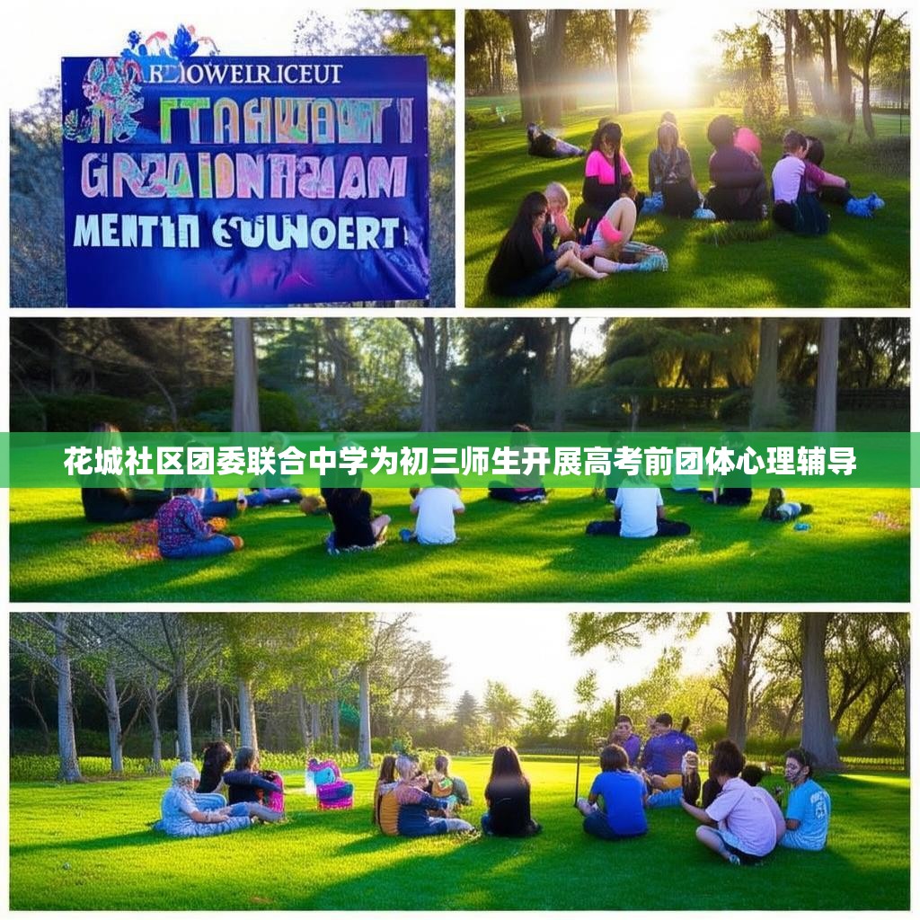 花城社区团委联合中学为初三师生开展高考前团体心理辅导