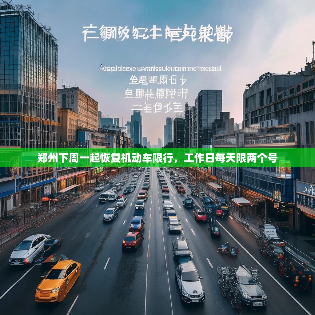 郑州下周一起恢复机动车限行，工作日每天限两个号